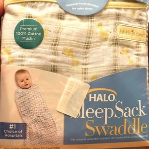 Halo SleepSack Swaddle in Cotton Muslin Size S